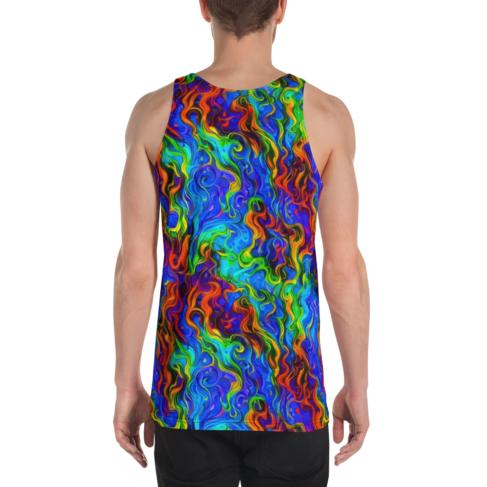 The Color Riot on Men's Tank Top — Back