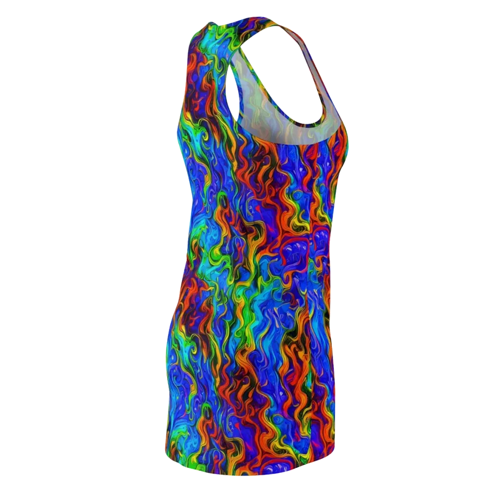 The Color Riot on Racerback Dress — Back Side