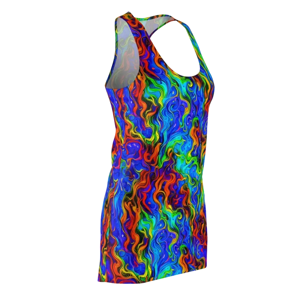 The Color Riot on Racerback Dress — Front Side