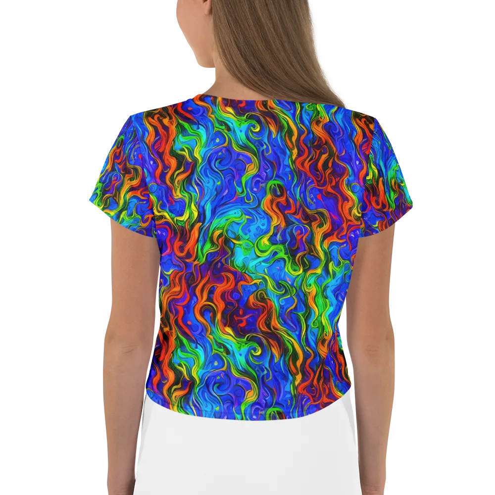 The Color Riot on Crop Tee — Back