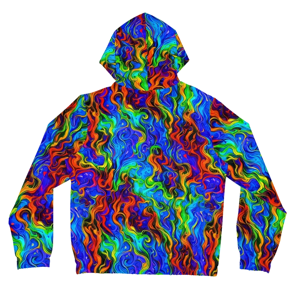 The Color Riot on Women's Full-Zip Hoodie — Back