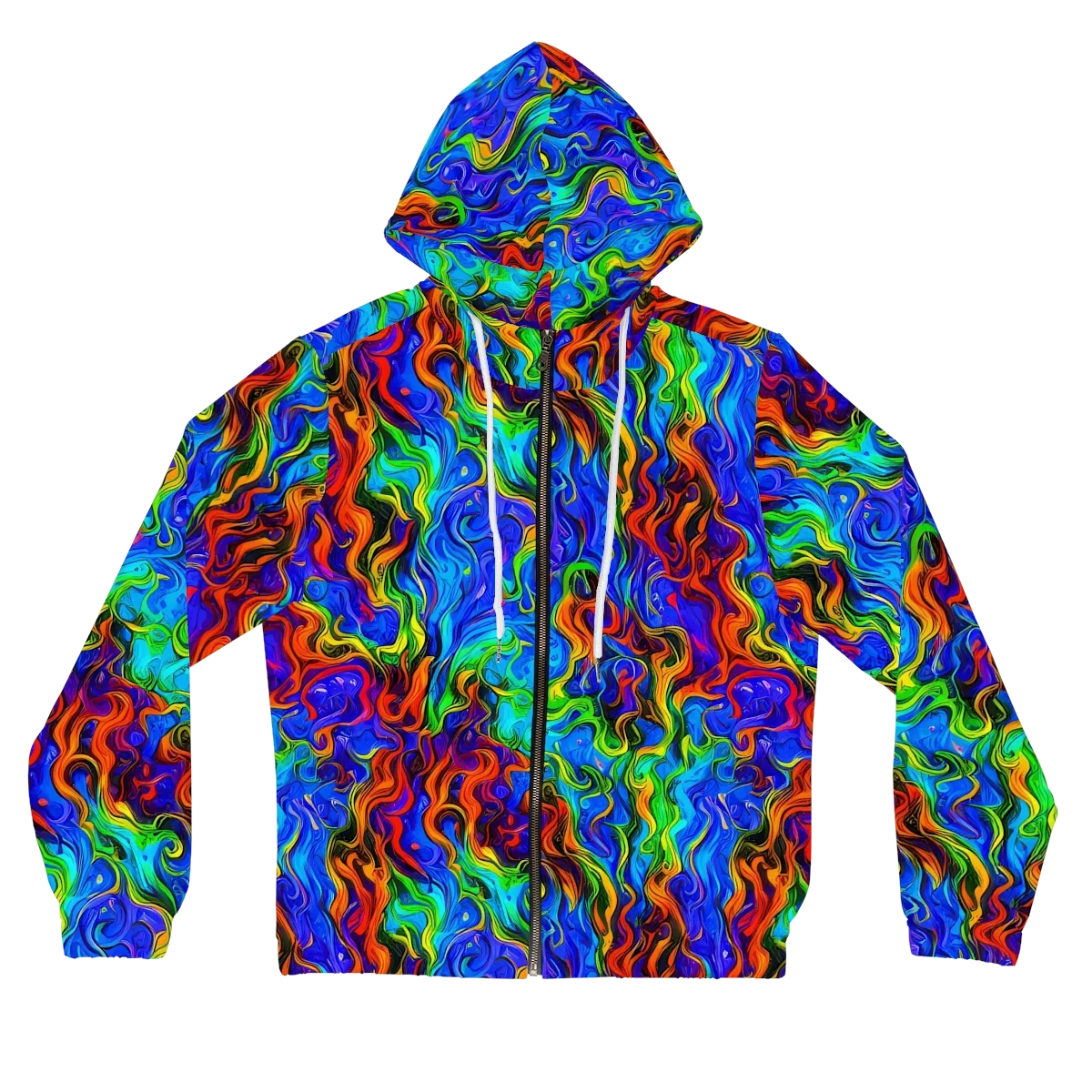 The Color Riot on Women's Full-Zip Hoodie — Front
