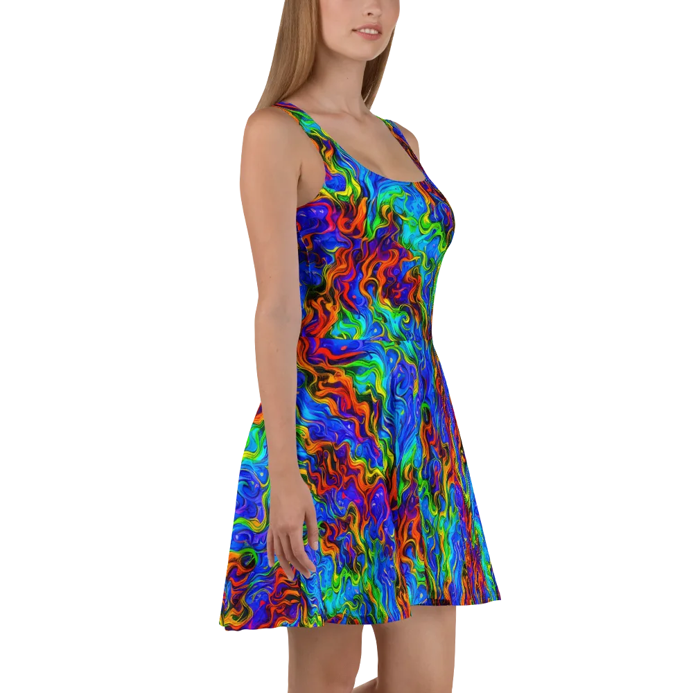 The Color Riot on Skater Dress — Right