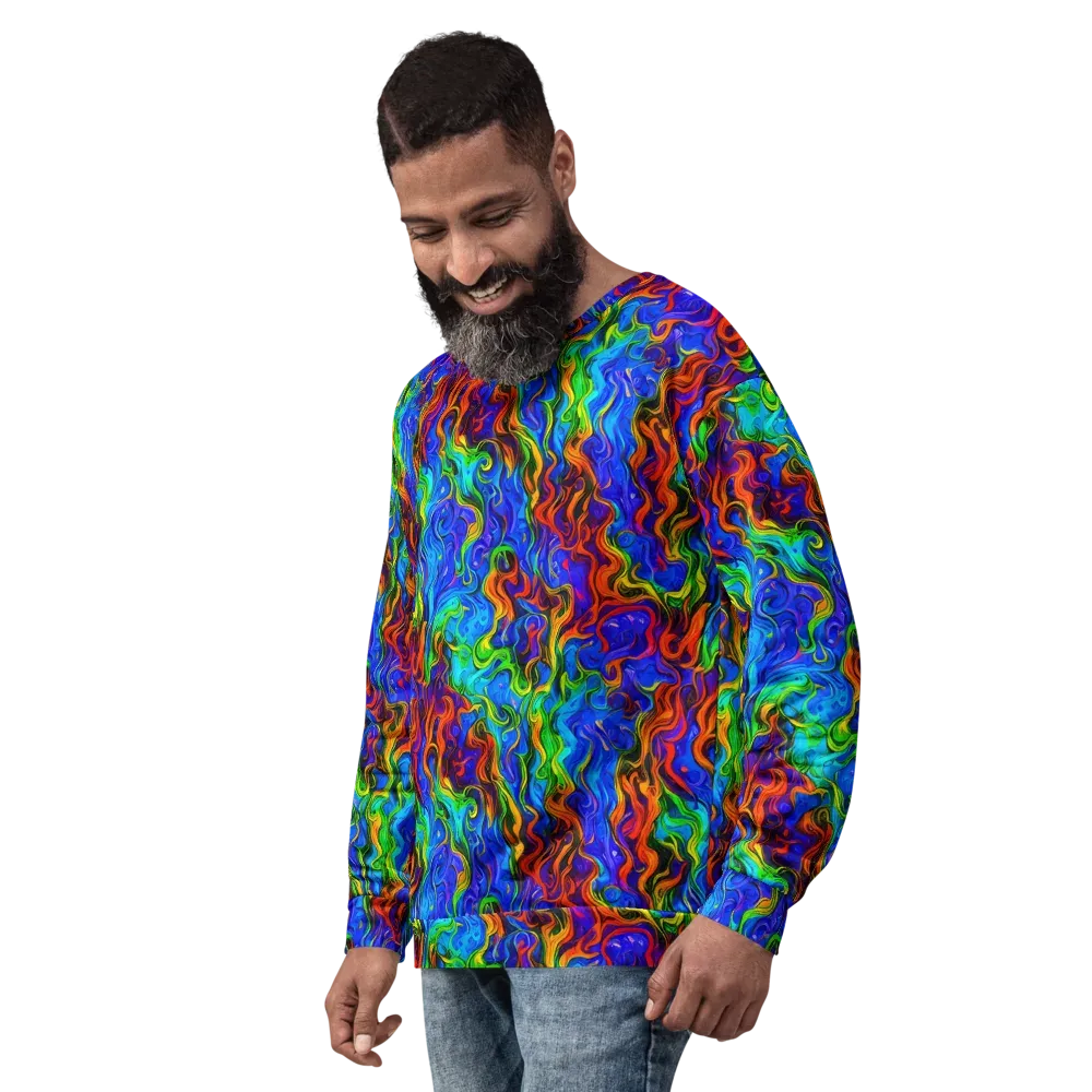 The Color Riot on Sweatshirt — Left Front