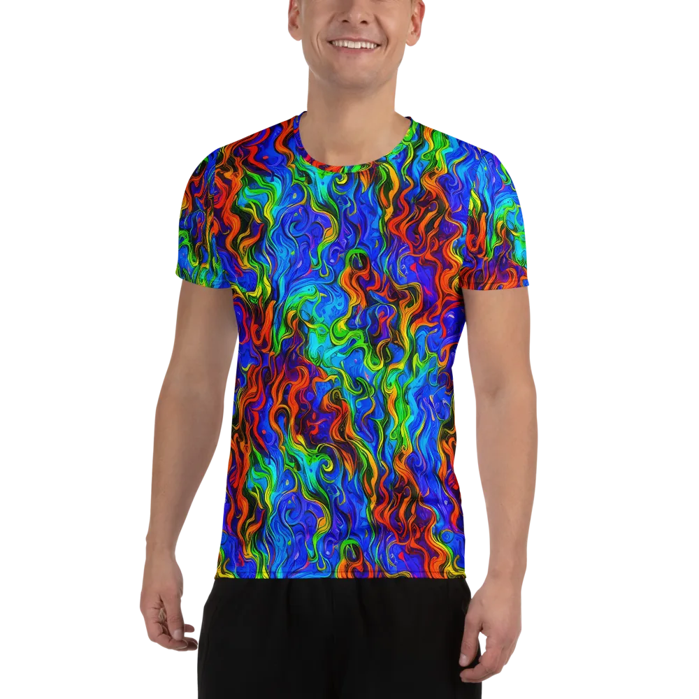The Color Riot on Men's Athletic T-Shirt — Front