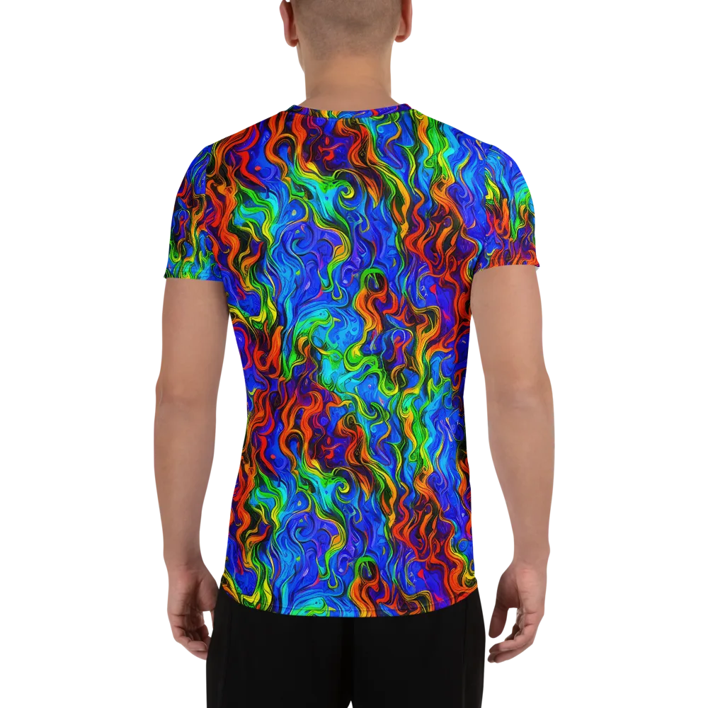The Color Riot on Men's Athletic T-Shirt — Back