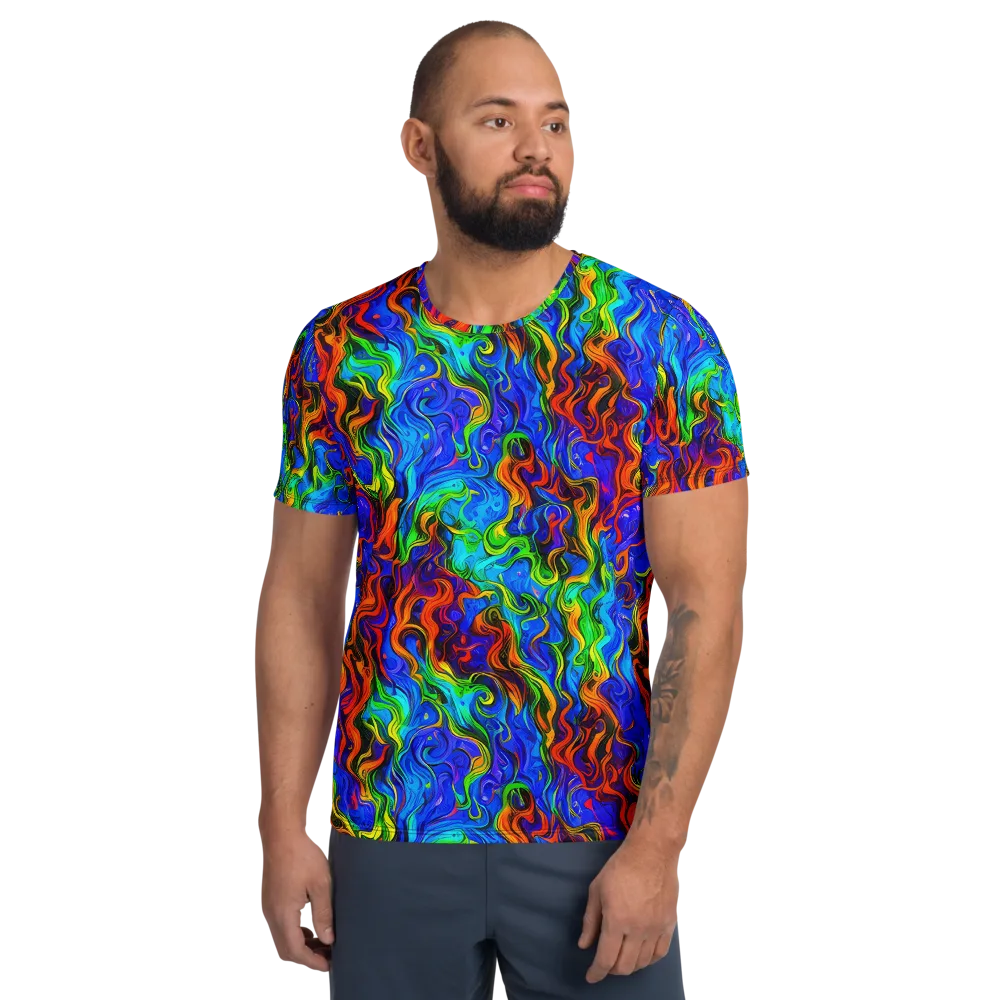 The Color Riot on Men's Athletic T-Shirt — Front