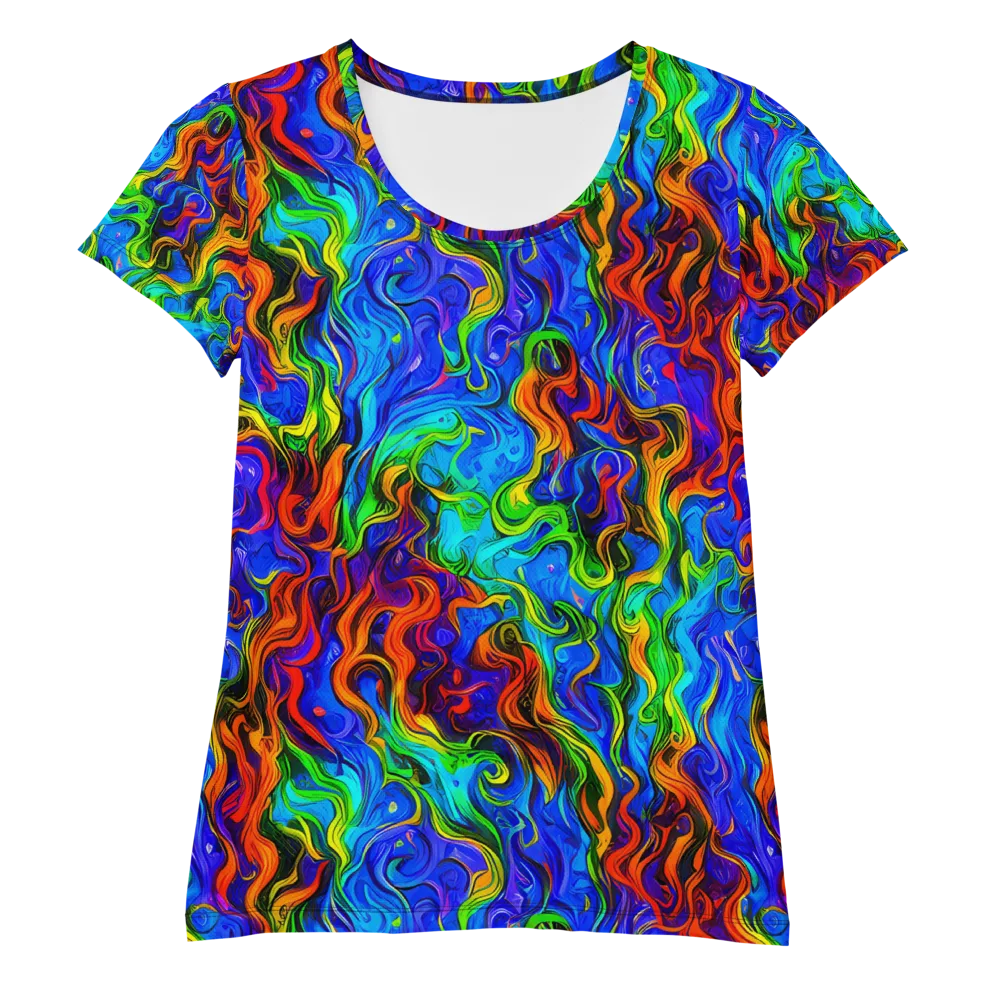 The Color Riot on Women's Athletic T-Shirt — Front
