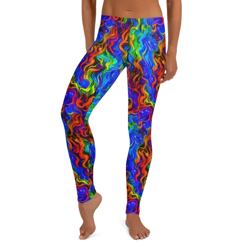 The Color Riot on a Leggings