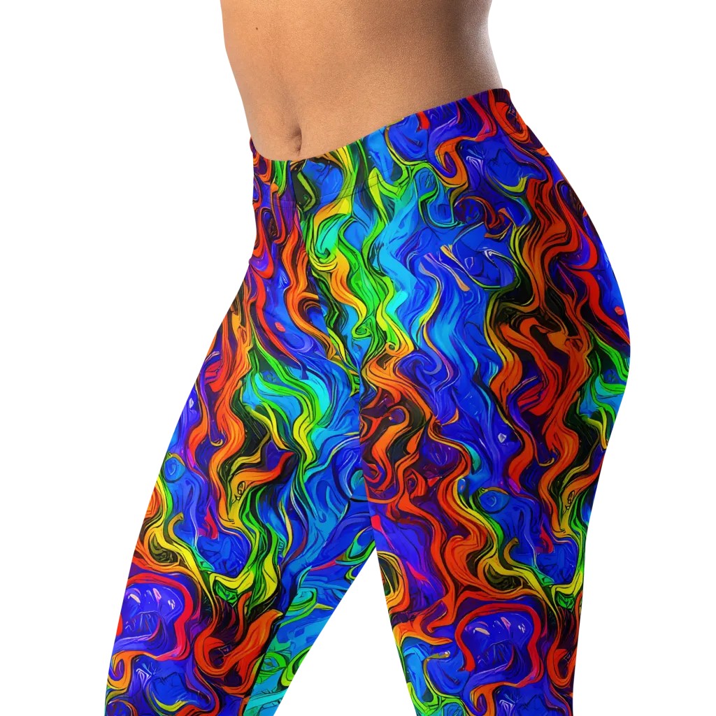 The Color Riot on Leggings — Left Front