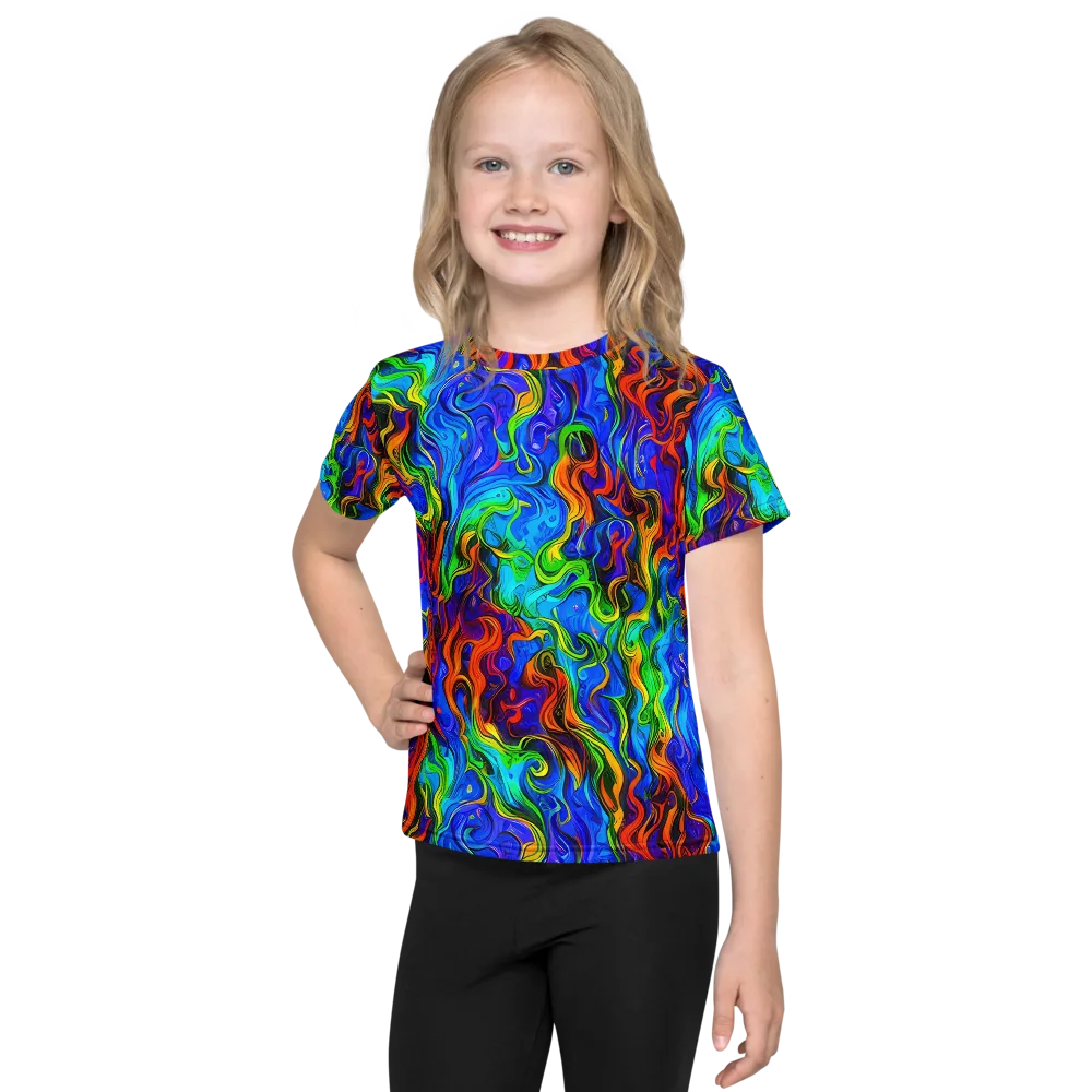 The Color Riot on Kids Crew Neck T-Shirt — Front