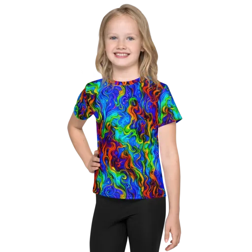 The Color Riot on a Kids Crew Neck T-Shirt