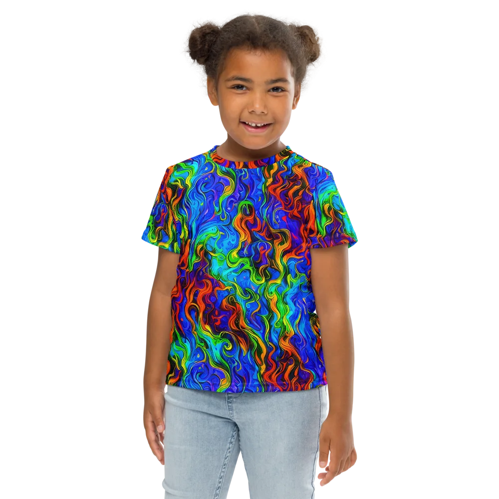 The Color Riot on Kids Crew Neck T-Shirt — Front