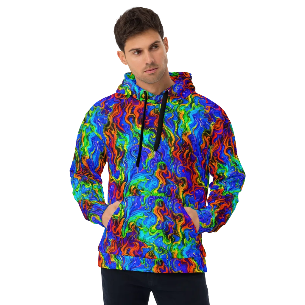 The Color Riot on Hoodie — Front