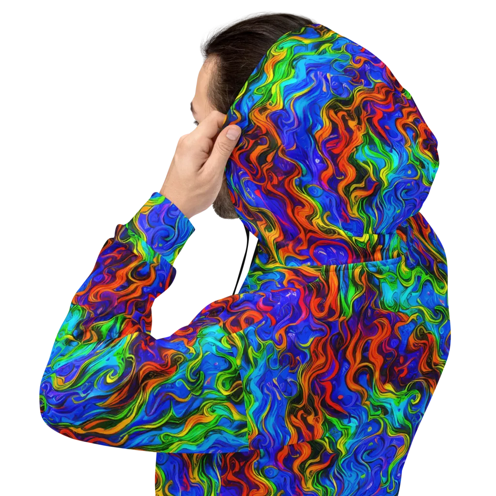 The Color Riot on Hoodie — Back