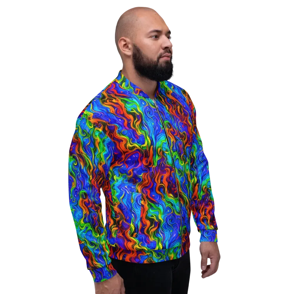 The Color Riot on Bomber Jacket — Right