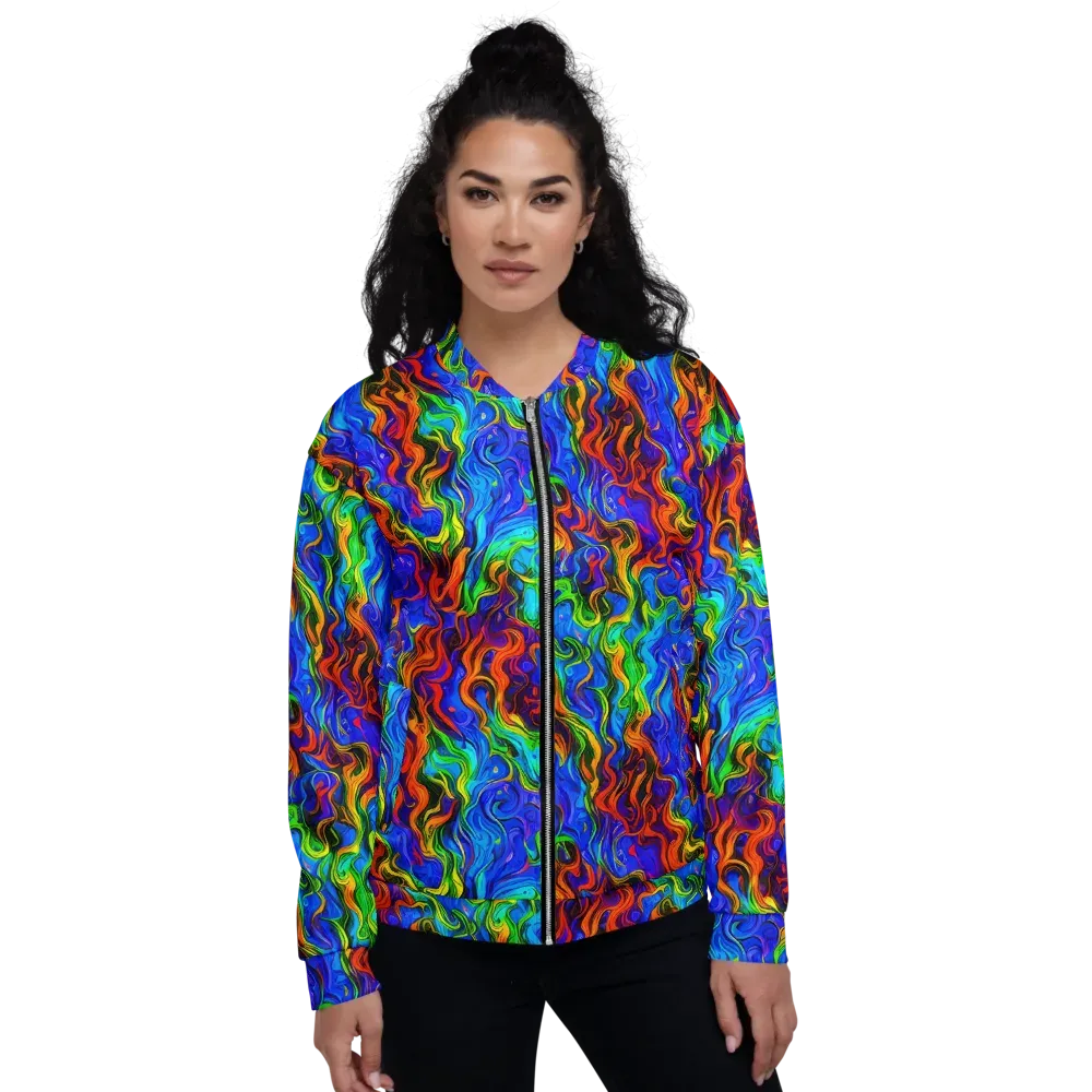 The Color Riot on Bomber Jacket — Front