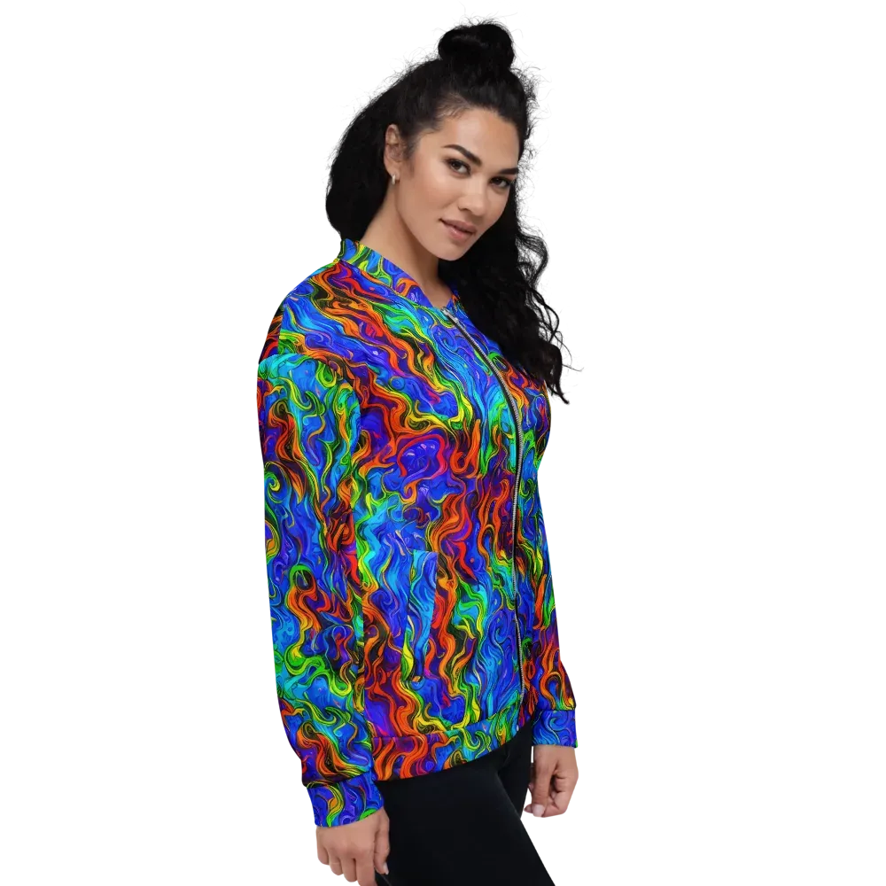 The Color Riot on Bomber Jacket — Right