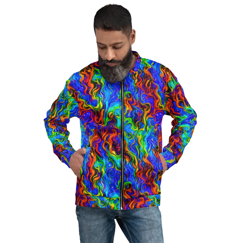 The Color Riot on Bomber Jacket — Front