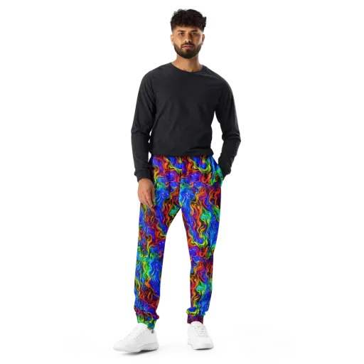The Color Riot on a Men's Joggers