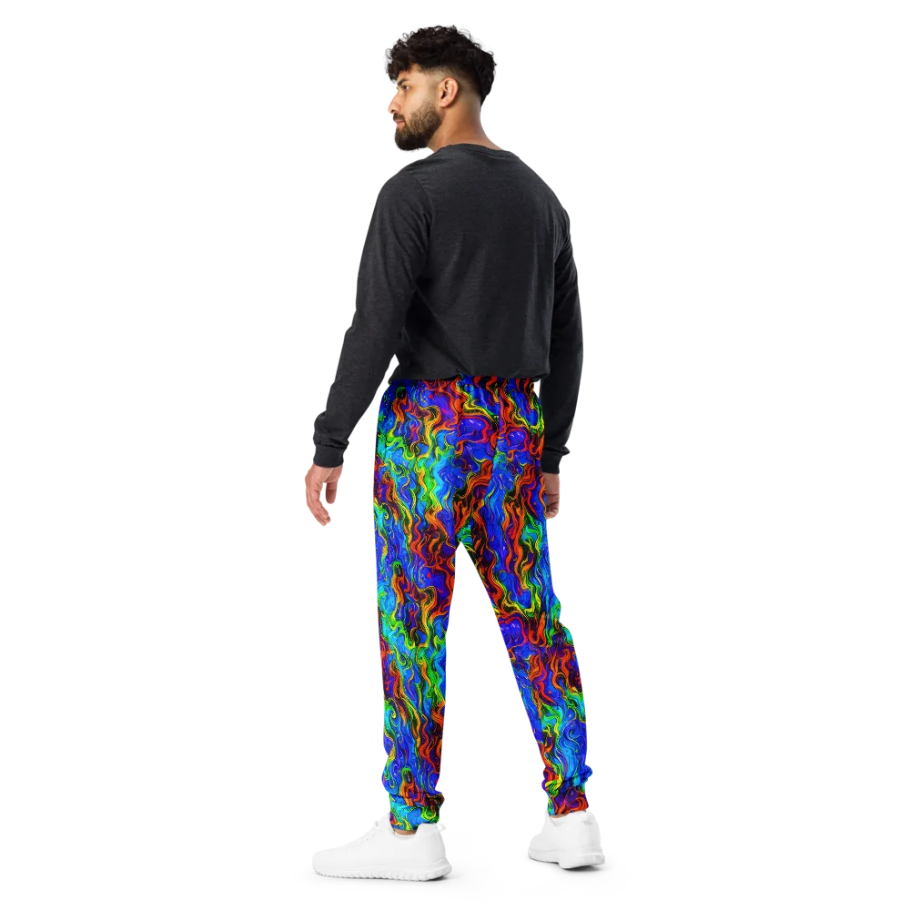 The Color Riot on Men's Joggers — Back