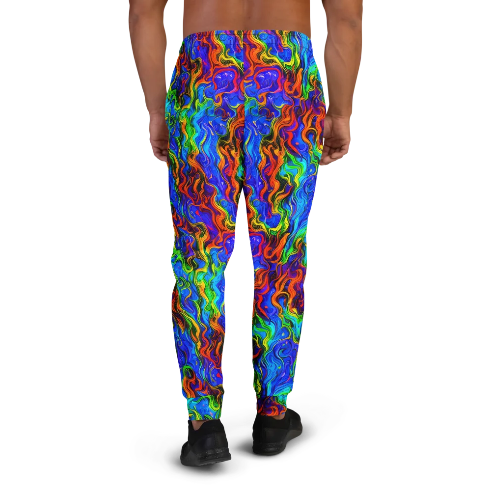 The Color Riot on Men's Joggers — Back