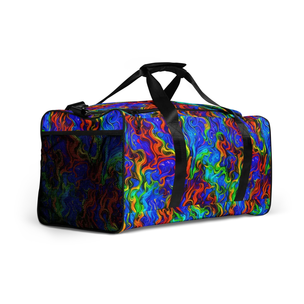 The Color Riot on Duffle Bag — Right Front