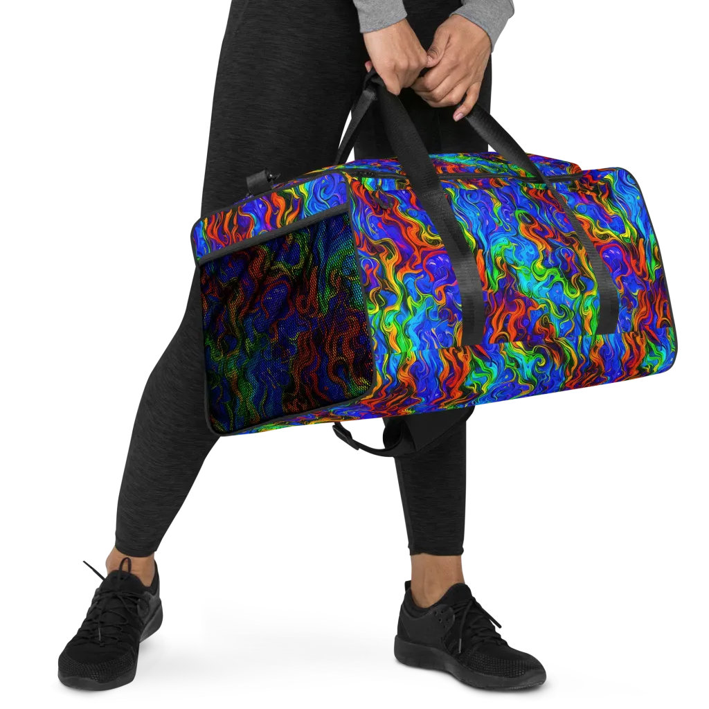 The Color Riot on Duffle Bag — Right Front