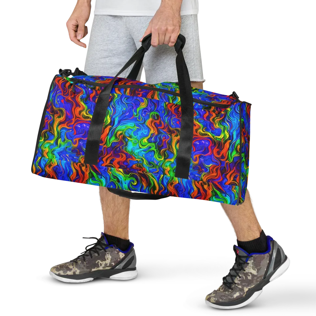 The Color Riot on Duffle Bag — Front