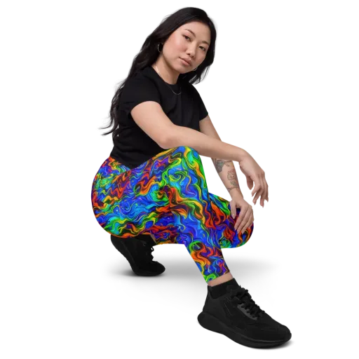 The Color Riot on a Leggings with Pockets