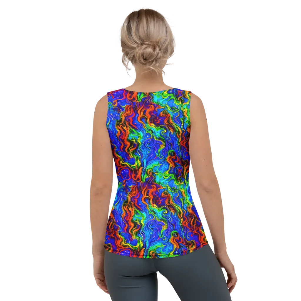 The Color Riot on Women's Tank Top — Back
