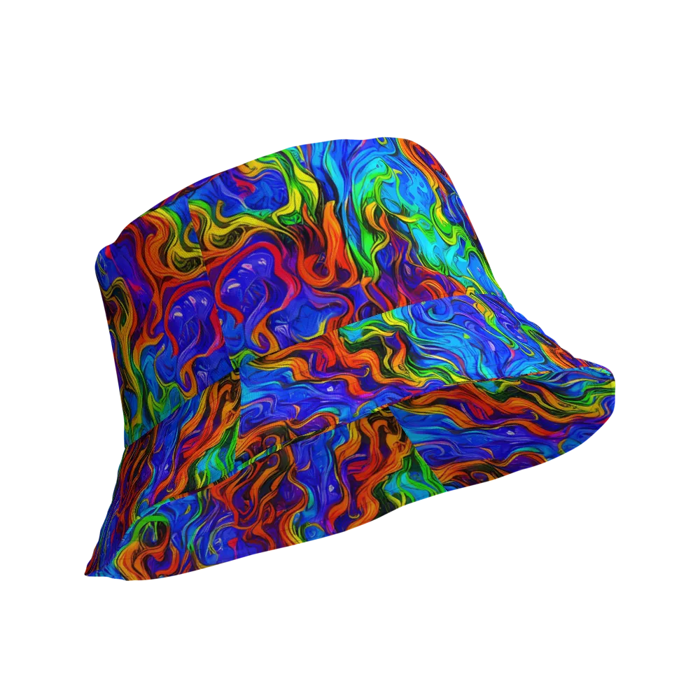 The Color Riot on Reversible Bucket Hat — Product details Outside