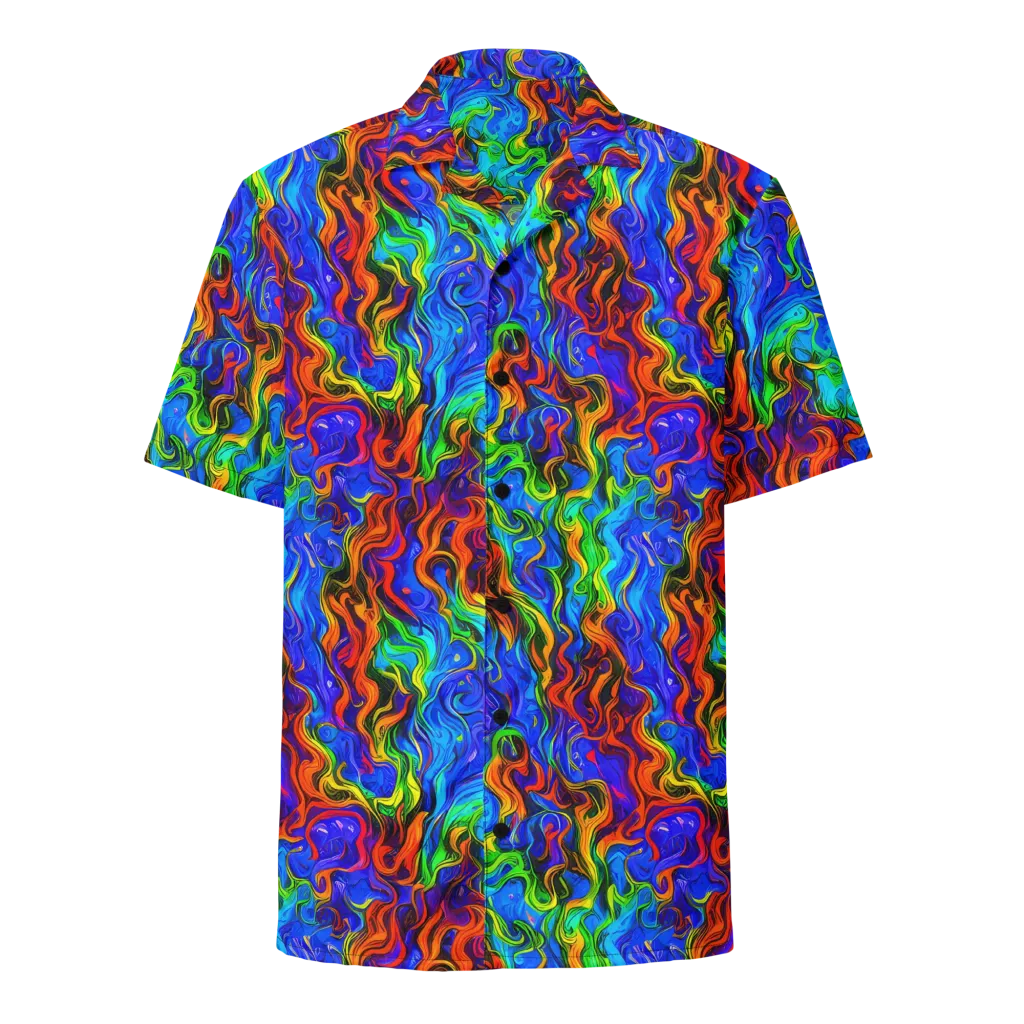 The Color Riot on Button Shirt — Front