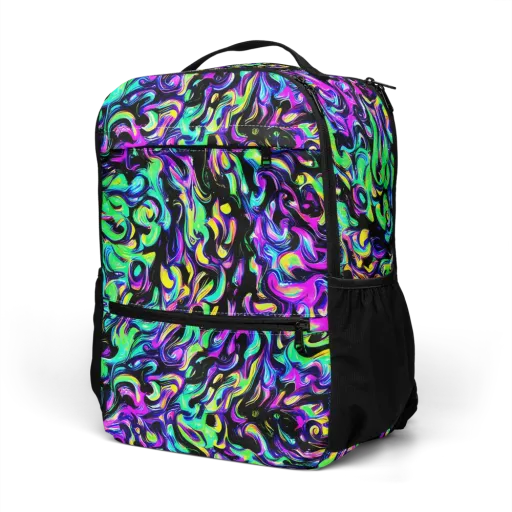 Cyber Swirl on a Utility Backpack