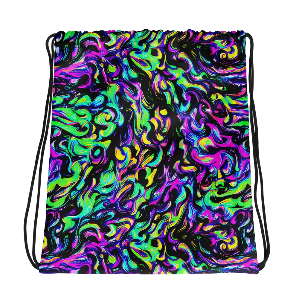 Cyber Swirl on Drawstring Bag — Photo