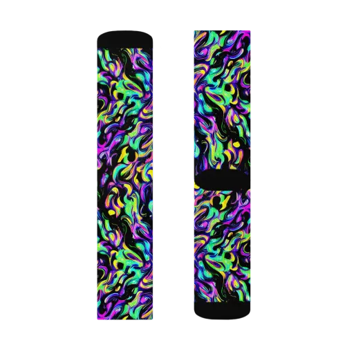 Cyber Swirl on a Socks