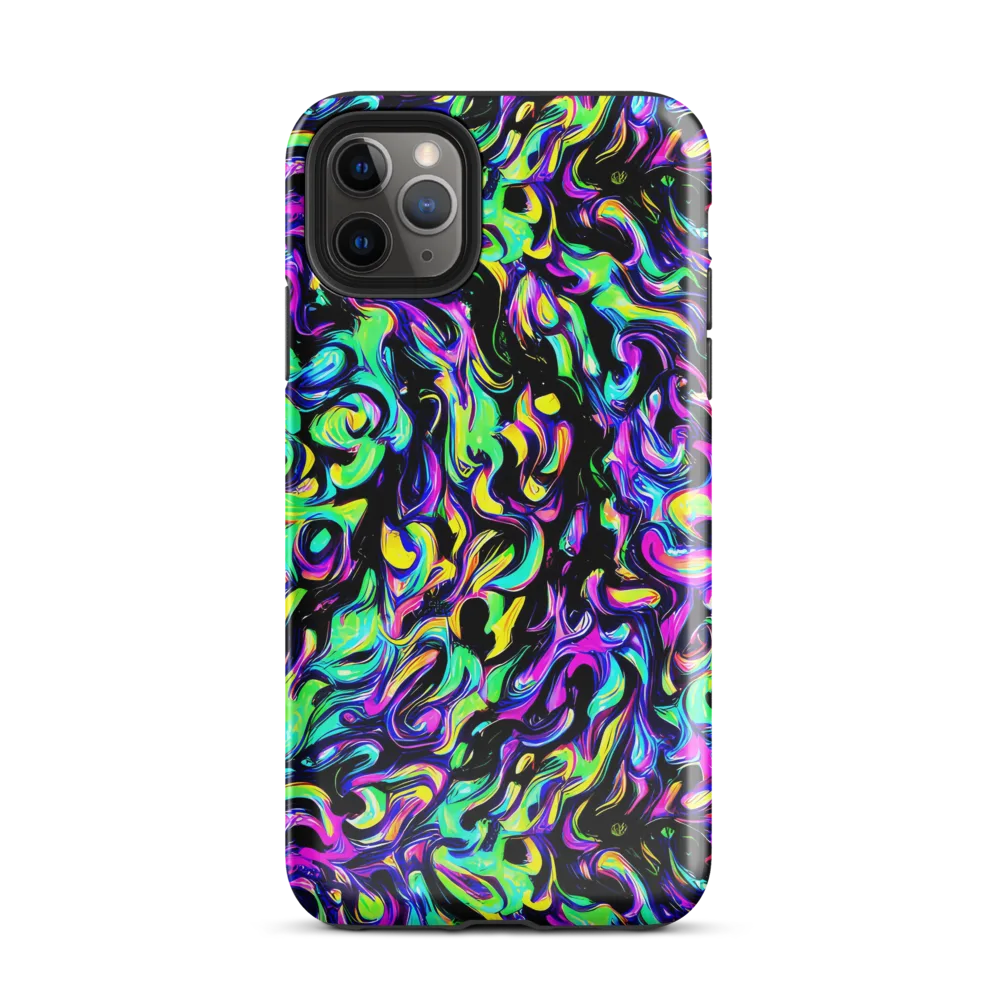 Cyber Swirl on Tough Case for iPhone® — Front
