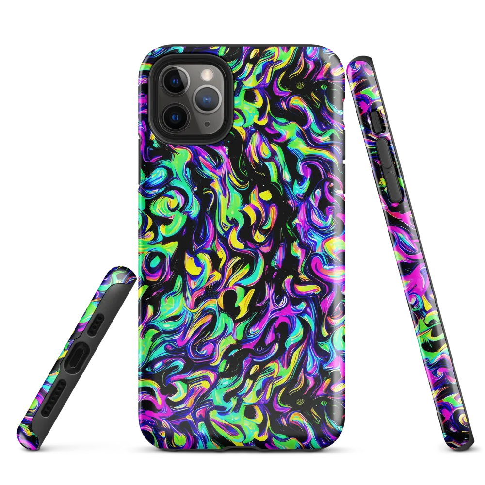 Cyber Swirl on Tough Case for iPhone® — Front