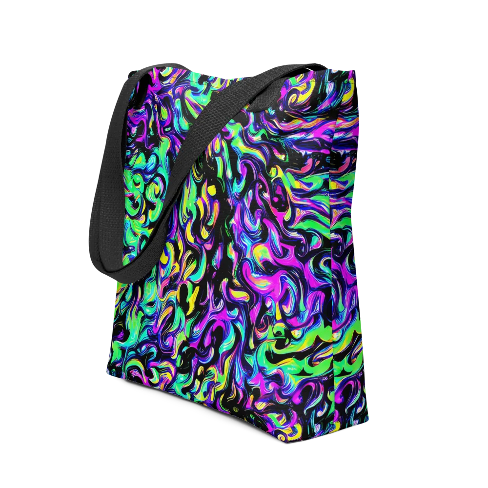 Cyber Swirl on Tote Bag — Front