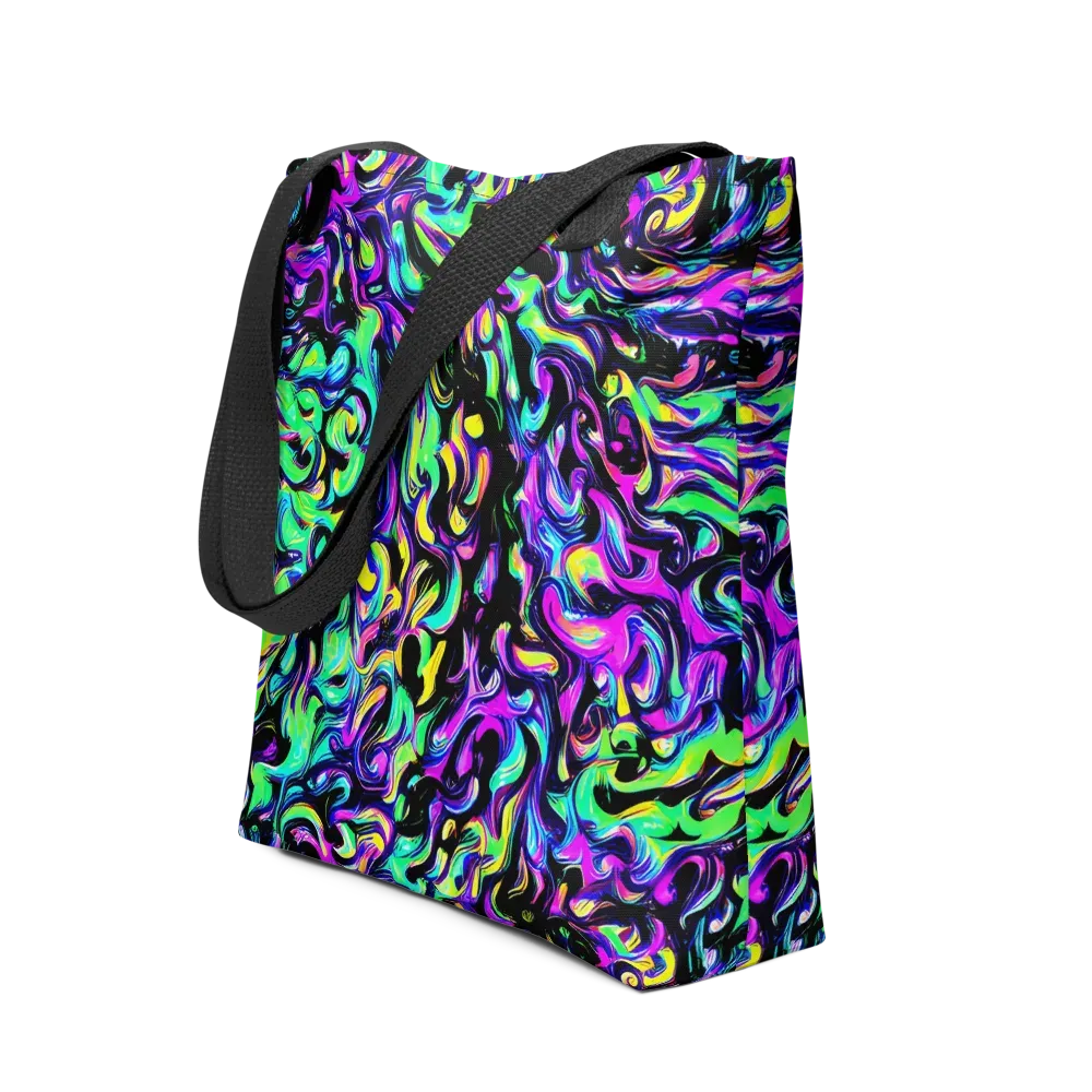Cyber Swirl on Tote Bag — Front