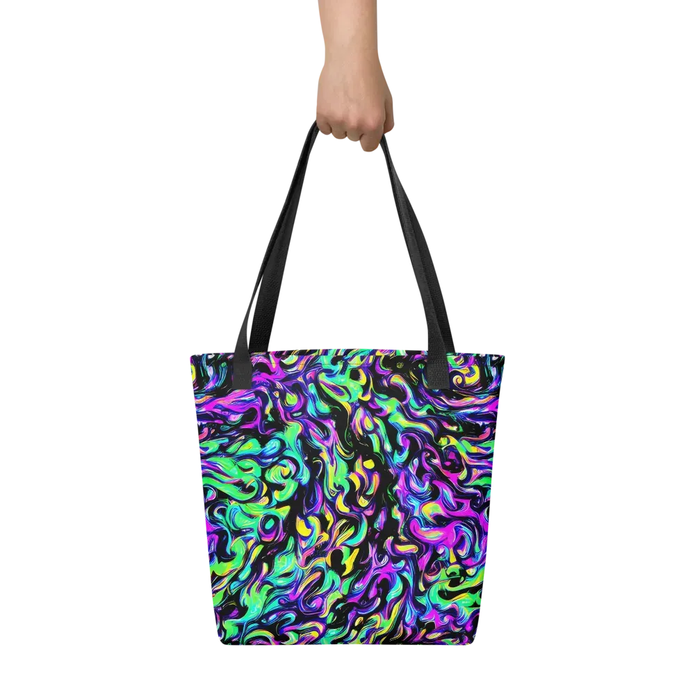 Cyber Swirl on Tote Bag — Front