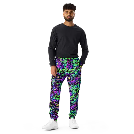 Cyber Swirl on a Men's Joggers