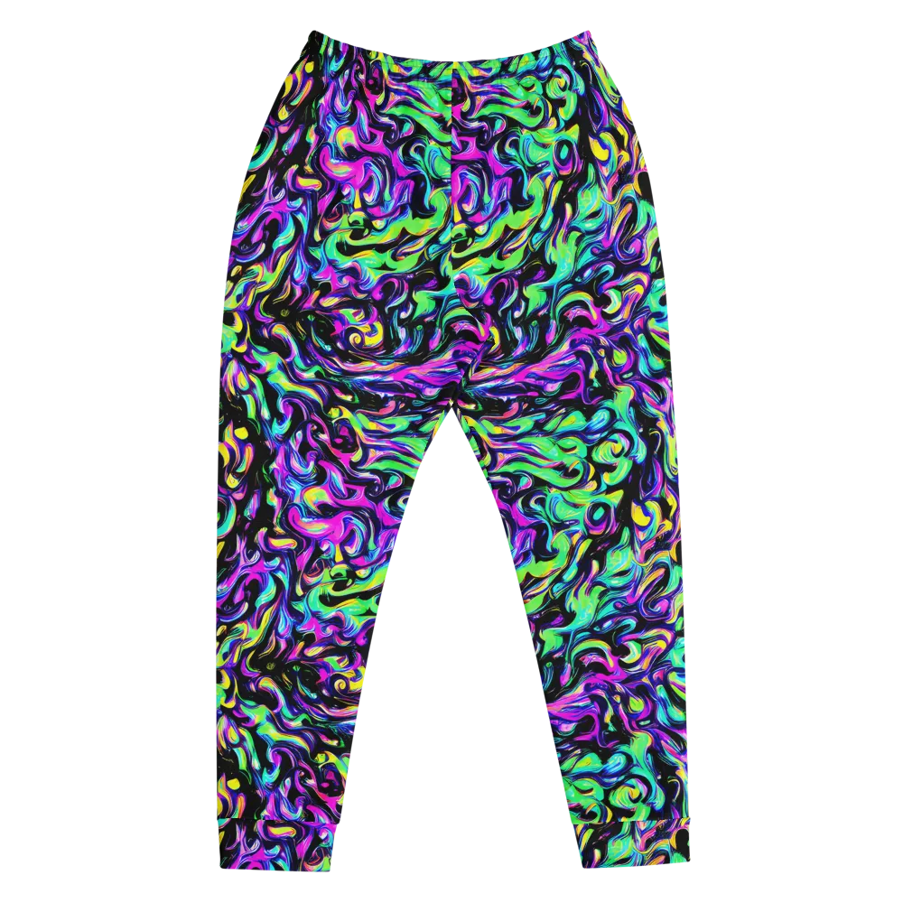Cyber Swirl on Men's Joggers — Front