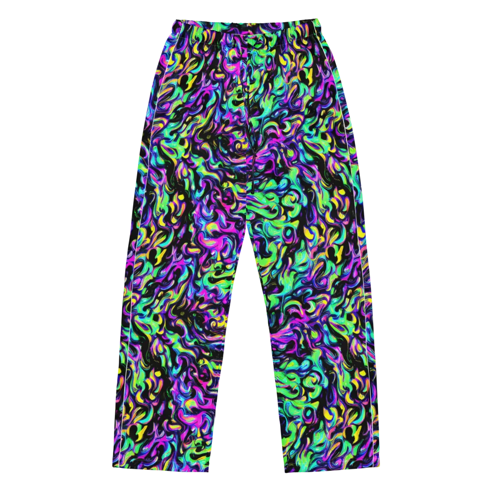 Cyber Swirl on Women's Pajama Pants — Front