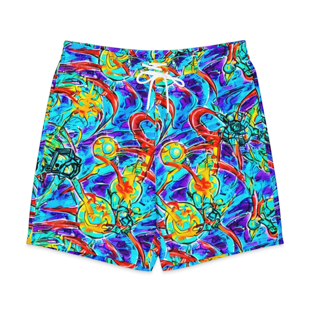 Solar Noise on Men's Board Shorts — Front