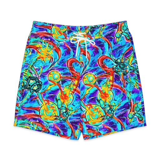 Solar Noise on a Men's Board Shorts