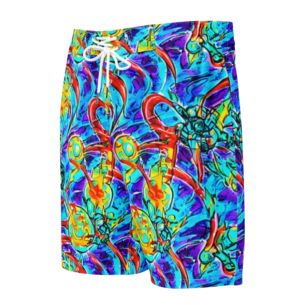 Solar Noise on Men's Board Shorts — Front