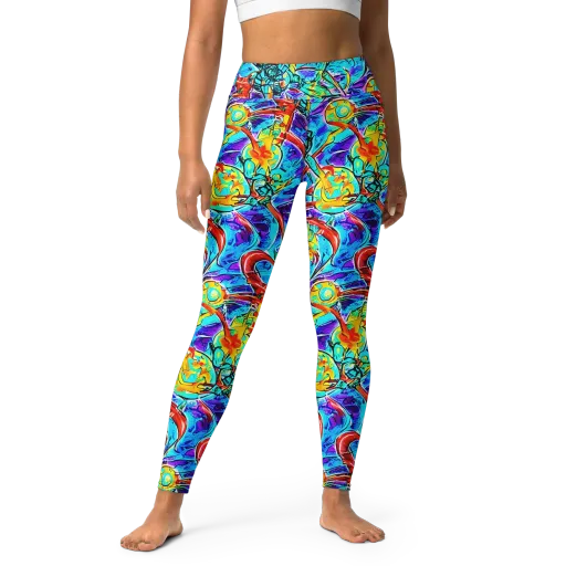 Solar Noise on a Yoga Leggings