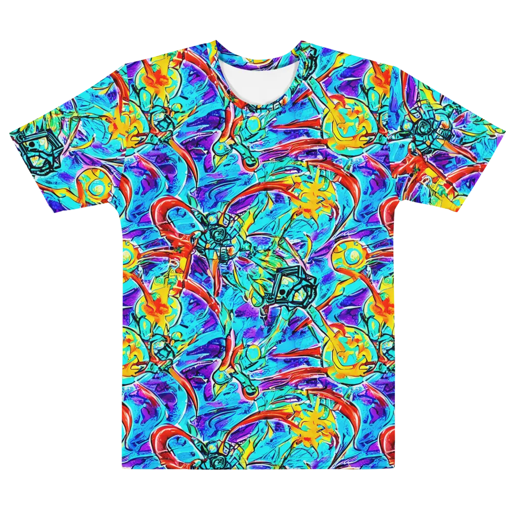 Solar Noise on Men's Cotton Crew Neck T-Shirt — Front