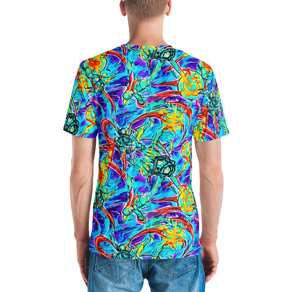 Solar Noise on Men's Crew Neck T-Shirt — Back